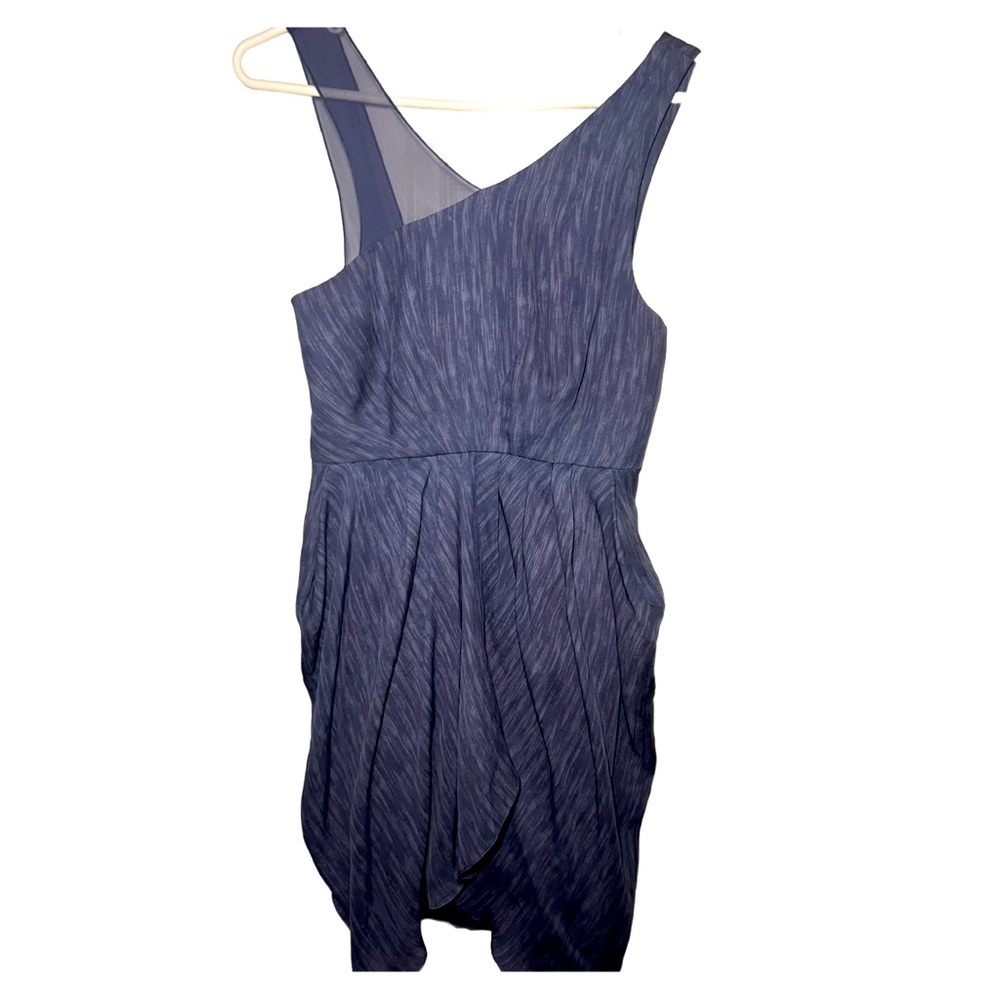 Alice and Olivia Size:4 Navy Blue Silk Dress